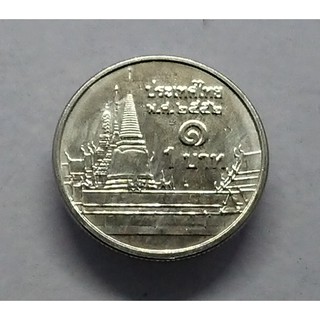 เหรียญ หมุนเวียน 1 บาท หลังวัดพระศรืๆ 2552 ไม่ผ่านใช้ unc