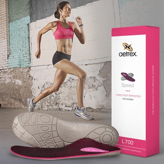 สินค้า Aetrex แผ่นรองเท้าเพื่อสุขภาพสำหรับผู้หญิง Women\'s Speed Orthotics - Insole For Running