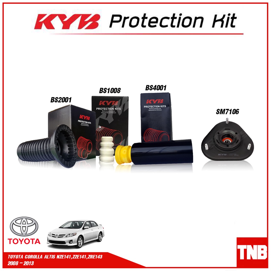 KYB ยางกันกระแทก,ยางกันฝุ่น,เบ้าโช้ค TOYOTA COROLLA ALTIS NZE141 ...