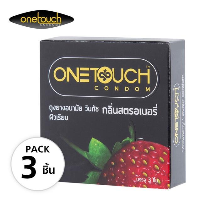 ถุงยาง-52-วันทัช-สตรอเบอรี่-one-touch-strawberry