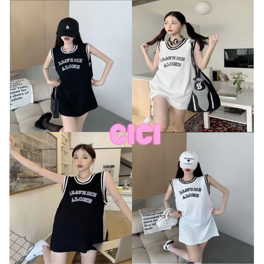 cici-no-8748-1-เสื้อแขนกุด-basketball-ลายตัวอักษร-คอกลมสไตล์เกาหลีเท่ๆ-unisex