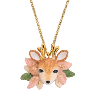 FAIRY TALES - Deer Necklace สร้อยคอกวางใบไม้