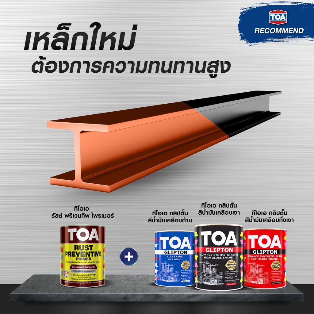 TOA Rust Preventive Primer ทีโอเอ รัสต์ พรีเวนทีฟ ไพรเมอร์ (3.785 ลิตร ...