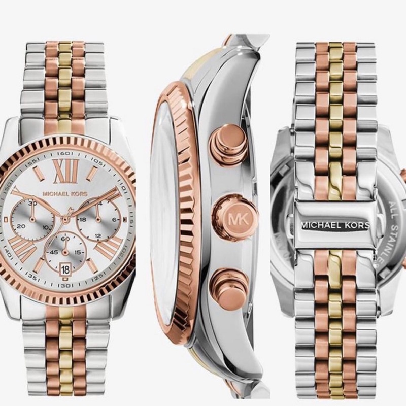 MICHAEL KORS นาฬิกาข้อมือ รุ่น MK5735 Lexington Chronograph | Shopee ...