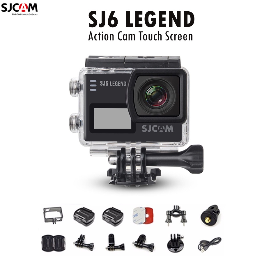 ภาพหน้าปกสินค้าSJCAM SJ6 LEGEND 4K 24fps Touch Screen/ LCD 2.0" Action Camera