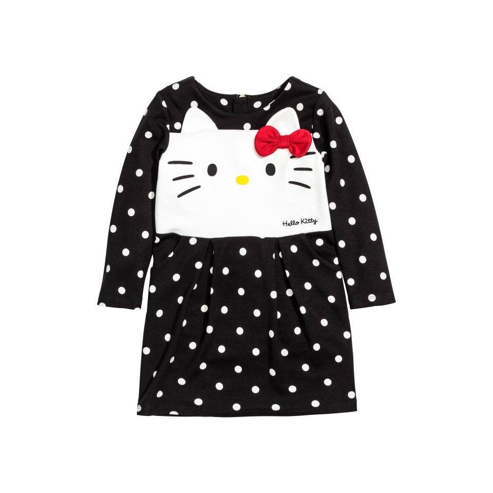 เดรส-hello-kitty-สีดำ-ลาย-งานช๊อป