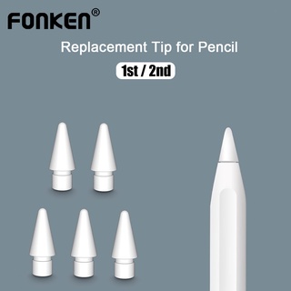 ภาพหน้าปกสินค้าFonken ปลายปากกาสไตลัส แบบเปลี่ยน สําหรับปลายดินสอ A-pple 1st 2nd ซึ่งคุณอาจชอบสินค้านี้