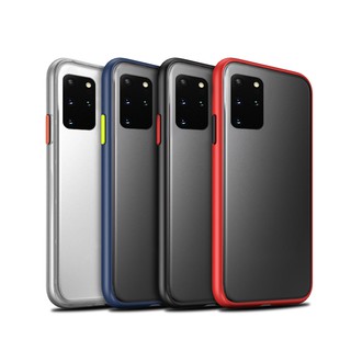 เคสขอบสีหลังขุ่น Samsung Galaxy S10 S9 S8 Plus E ขอบสีสวยๆ หลังขุ่น