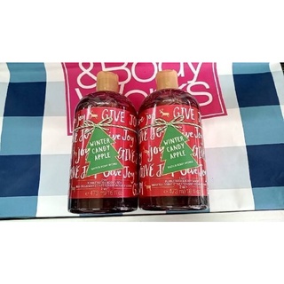 Bath &amp; Body Works WINTER CANDY APPLE 2in1 Bubble Bath Body Wash Shower Gel