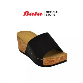 ภาพหน้าปกสินค้า*Best Seller* Bata LADIES\'HEELS  รองเท้าส้นตึก WEDGE(OVER 55MM) แบบสวม สูง 3 นิ้ว สีชมพู รหัส 7615529 / สีดำ รหัส 7616529 ที่เกี่ยวข้อง