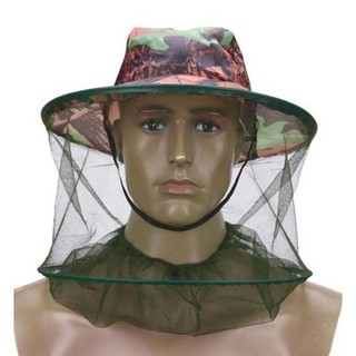 ELEN-อำพรางยุงสุทธิหมวกตกปลาผึ้งแมลงป้องกัน