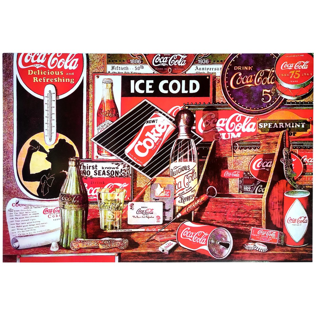 โปสเตอร์-โฆษณา-โค้ก-โบราณ-coca-cola-coke-vintage-advertisign-poster-24-x35-inch-classic-label-logo-retro-antique-v13