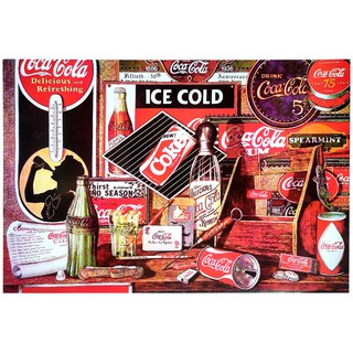 โปสเตอร์ โฆษณา โค้ก โบราณ Coca Cola Coke Vintage Advertisign POSTER 24”x35” Inch Classic Label Logo Retro Antique V13