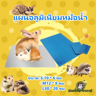 [hamstertravel] L หนูแฮมสเตอร์เย็นลงฤดูร้อนสัตว์เลี้ยงลดอุณหภูมิแผ่นสัตว์เลี้ยงระบายความร้อนกระต่ายเย็นอลูมิเนียมแผ่นLB