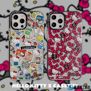 เคสโทรศัพท์มือถือนิ่ม กันกระแทก ลาย Hello Kitty สําหรับ iPhone 14 13 12 11 Pro Max 14 Plus XR X XS SE 6 7 8 Plus