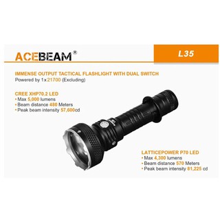 ไฟฉายแบรนด์ACEBEAM  รุ่นL35 NEW