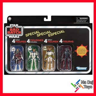 The Bad Batch Special 4 Pack Star Wars Kenner Vintage collection 3.75 ดิ แบด แบทช์ 4 แพค สตาร์วอร์ส วินเทจ 3.75 ฟิกเกอร์