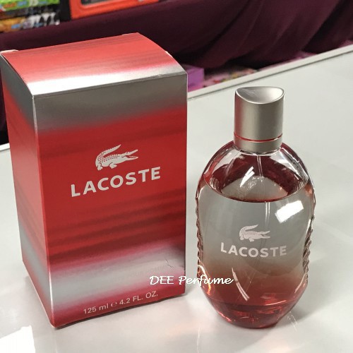 Lacoste red hotsell pour homme