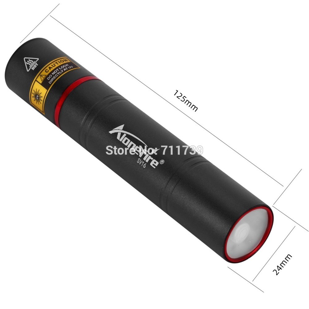 alonefire-sv16-365nm-5w-uv-ไฟฉาย-ชาร์จ-usb-led-แบล็คไลท์-สําหรับทดสอบปัสสาวะสัตว์เลี้ยง