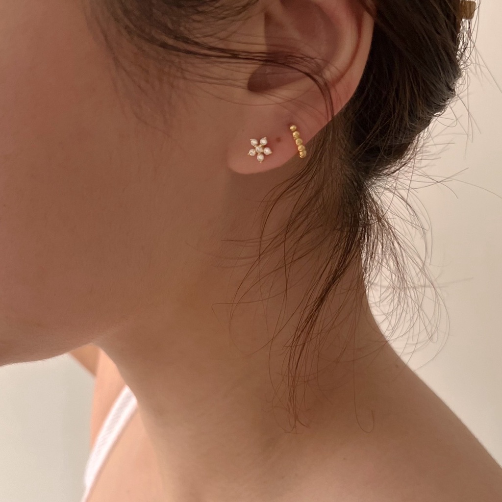 โค้ด-x8sfxj-ลด-20-a-piece-ต่างหูเงินแท้-all-silver-925-petite-dot-one-touch-earrings
