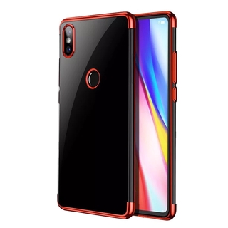 ส่งจากไทย Case Huawei Y9 2019 เคาซิลิคอน ขอบสีหลังใส TPU เคสหัวเว่ย เคสนิ่ม เคสสวยและบาง เคสโทรศัพท์ต้านเชื้อแบคทีเรีย