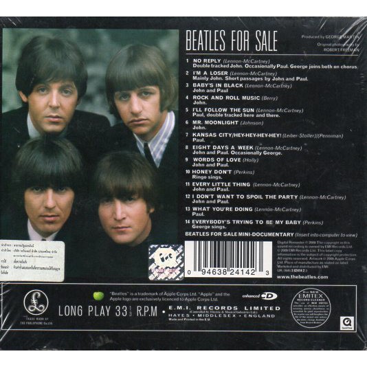 ซีดีเพลง-cd-the-beatles-beatles-for-sale-ในราคาพิเศษสุดเพียง159บาท