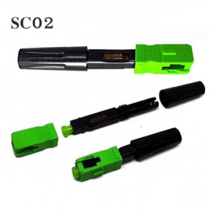 หัวไฟเบอร์ออฟติกแบบ FAST CONNECTOR SC/APC (หัวเขียว), SC/UPC (หัวฟ้า ...