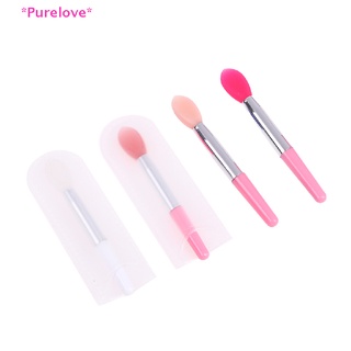 Purelove&gt; ใหม่ แปรงแต่งหน้า ซิลิโคนนุ่ม สําหรับทาลิปครีม บาล์ม น้ํามัน เครื่องสําอาง 1 ชิ้น