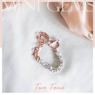 Mini Gems Two Tone Bracelet