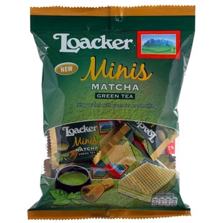 Loacker Mini Matcha Green Tea เวเฟอร์มัทฉะกรีนที ขนาด 80 กรัม