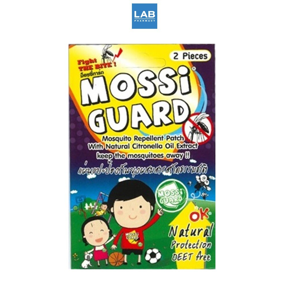 Mossi Guard 2pcs. - มอซซี่ การ์ด แผ่นแปะกันยุง สารสกัดจากธรรมชาติ 1 ซอง ...