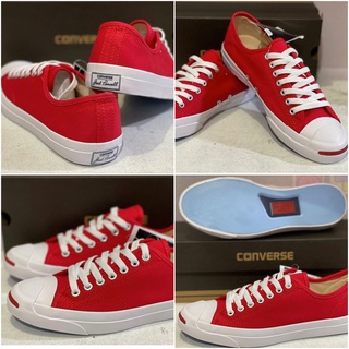 รองเท้าผ้าใบ Converes Jack Purcell CP OX -สีแดงสด มีประกันสินค้า3เดือน (ภาพจากสินค้าจริงของทางร้าน) สินค้านำเข้าแท้100%