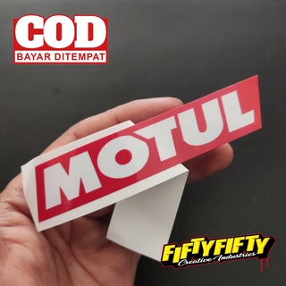 สติกเกอร์ พิมพ์ลาย MOTUL แบบเคลือบเงา สําหรับติดตกแต่งหมวกกันน็อค รถจักรยานยนต์ รถยนต์