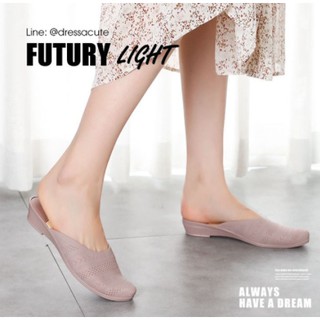 ภาพหน้าปกสินค้า3302 FUTURY Light ® ❤️ รองเท้าซิลิโคน ทรงแหลม แบบเปิดส้น ยางนิ่ม หัวแหลม รองเท้าส้นแบน ที่เกี่ยวข้อง