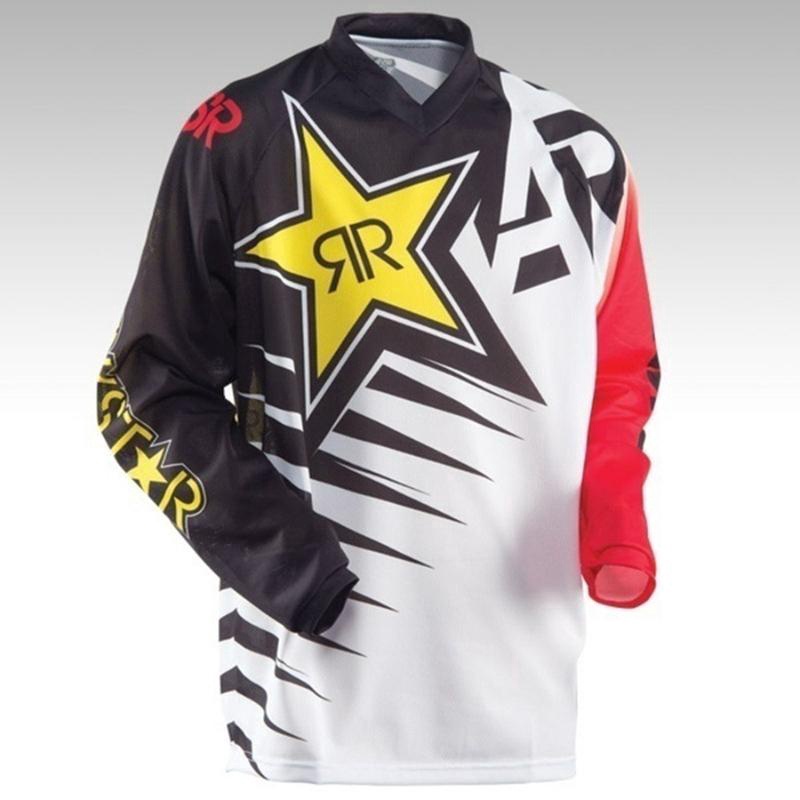 พร้อมส่ง-rockstar-เสื้อกีฬา-dh-bmx-สําหรับจักรยานเสือภูเขาวิบาก