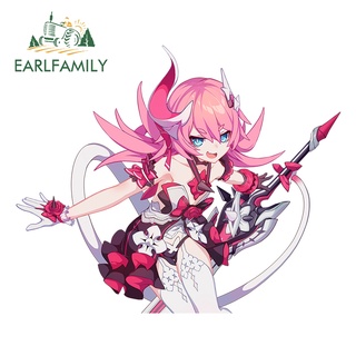 Earlfamily สติกเกอร์ไวนิล ลายกราฟิก Valkyrie Honkai Impact 3 13 ซม. x 10.8 ซม. สําหรับตกแต่งรถยนต์ เซิร์ฟบอร์ด