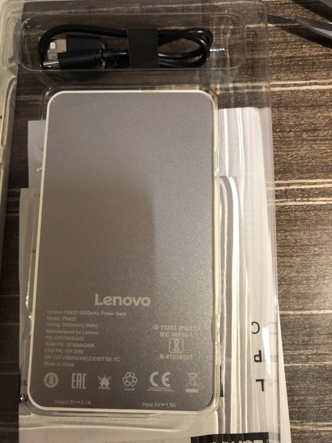 ขาย-powerbank-lenovo-5000-mah-ของแท้100