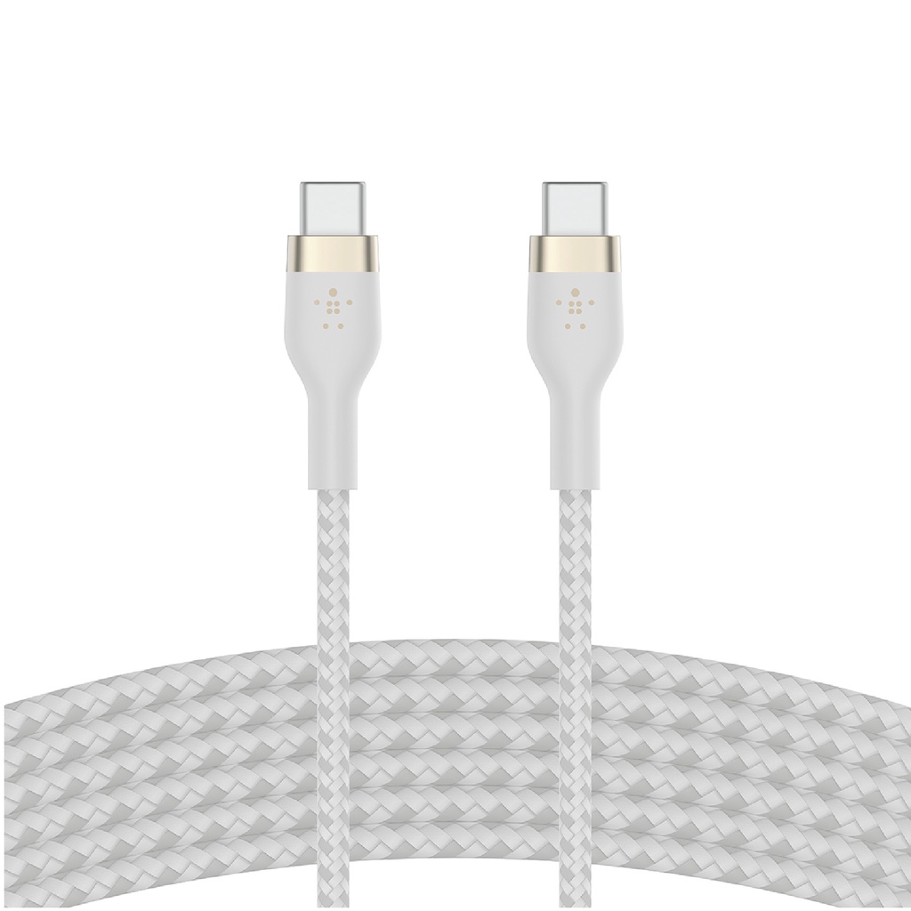 belkin-สายชาร์จพร้อมถ่ายโอนข้อมูลแบบพรีเมี่ยม-pro-flex-c-to-c-รองรับไอโฟน15-ipad-samsung-รุ่น-cab011bt