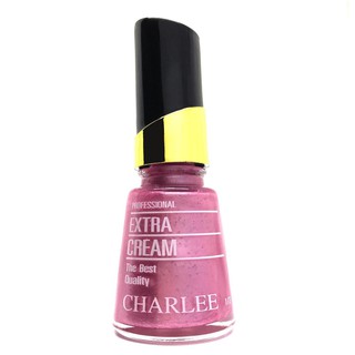 Charlee Nail Polish ยาทาเล็บชาลี 15 ml. สีมุกผสมกากเพชร เบอร์ 140