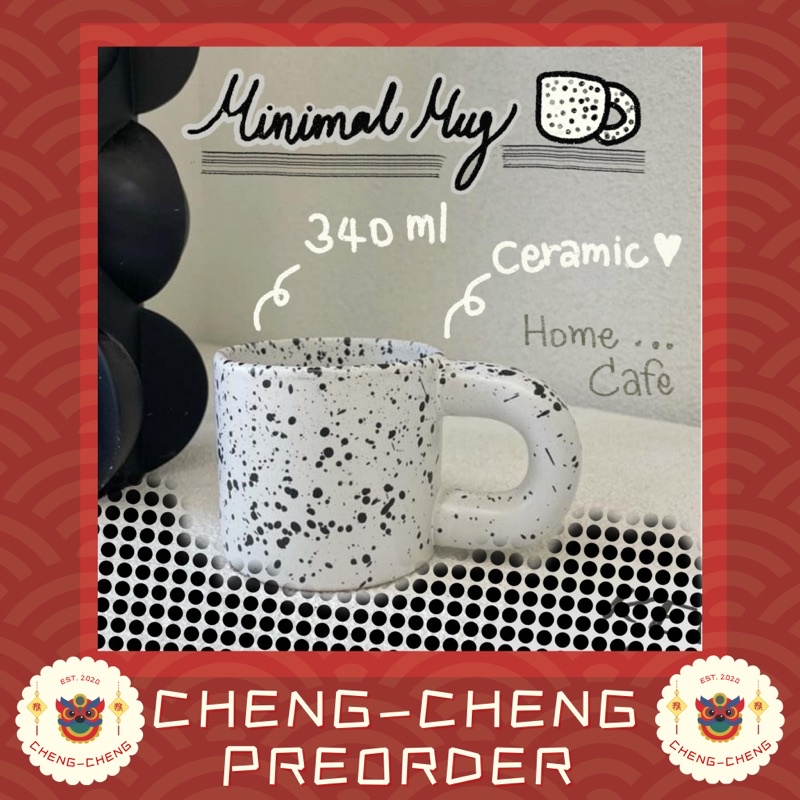 cc072-แก้วกาแฟ-เซรามิค-ลายจุด-มีหลายลายให้เลือก