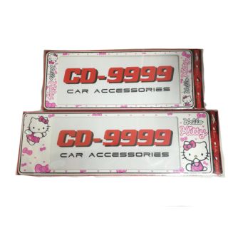 กรอบป้ายกันน้ำ​ cd9999 คิตตี้ kittyสั้นยาว