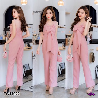 AK 11922 Jumpsuit จั๊มสูทขายาวแขนกุด