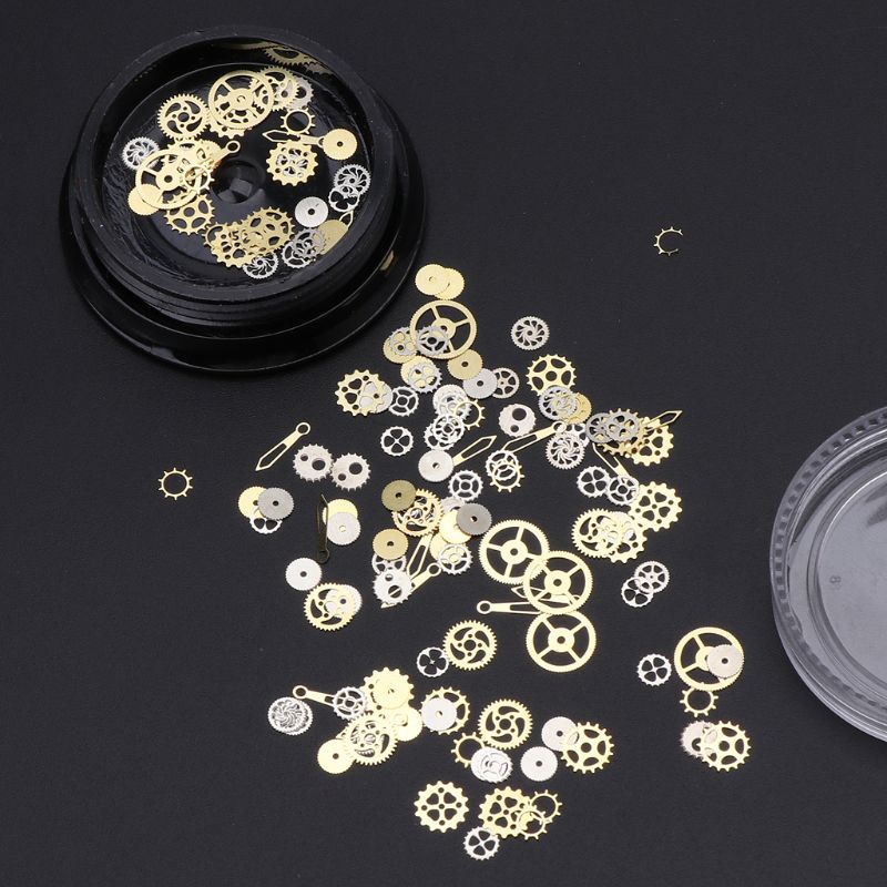 60pcs-mixed-steampunk-cogs-gear-clock-charm-uv-frame-resin-jewelry-fillings-diy