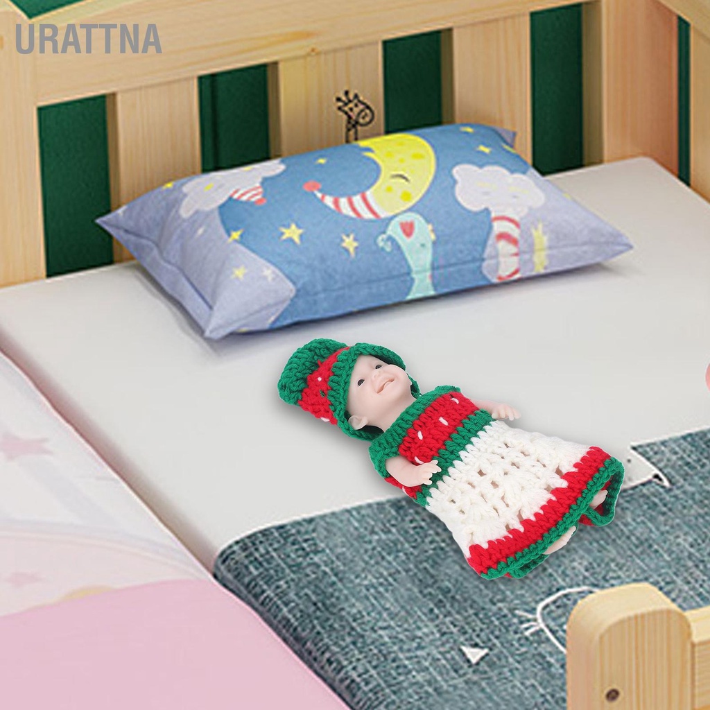urattna-ตุ๊กตาเด็กแรกเกิด-เสมือนจริง-ซิลิโคน-ขนาด-6-นิ้ว-พร้อมเสื้อกันหนาว-ของขวัญวันเกิด-สําหรับเด็กผู้หญิง