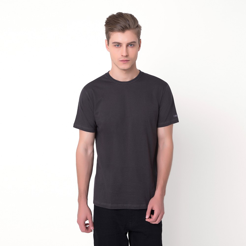 KOO'S เสื้อยืดสีพื้น คอกลม แขนสั้น เสื้อเปล่า *การันตีสีไม่ตกผ้าไม่ย้วย* - 100% คอตตอน