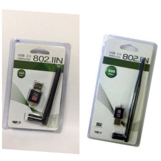 （USB 2.0 802.IIN USB） WIFI Wireless Adapter Network 300Mbps/600Mbps with Antenna (ตัวรับสัญญาณ wifi)