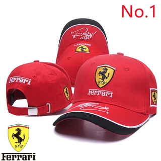 หมวกเบสบอล หมวกกันแดด ปรับได้ 9 สไตล์ Ferrari เหมาะกับฤดูร้อน สําหรับผู้ชาย ผู้หญิง