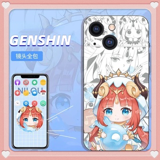 Genshin impact Nilou เคสโทรศัพท์มือถือ ลายการ์ตูนเกม Two-Dimensional สําหรับ iPhone 13 12 11 pro promax x xs xsmax xr 7 8 plus