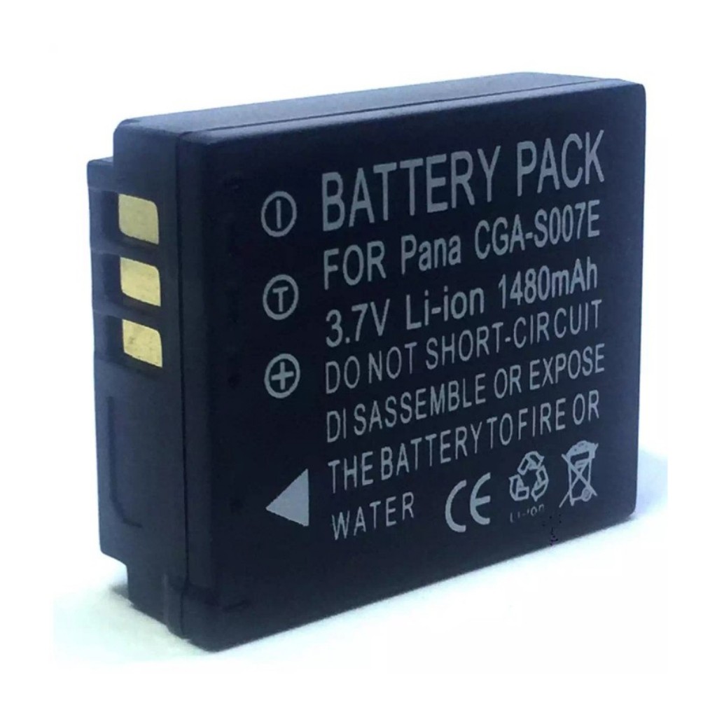 Batteria AccuCell Per Panasonic CGA-S007, CGR-B-S007, DMW-BCD10 | Ioni Di Litio 3.7V 1000-1100mAh | Sostitutiva Per Lumix TZ Series