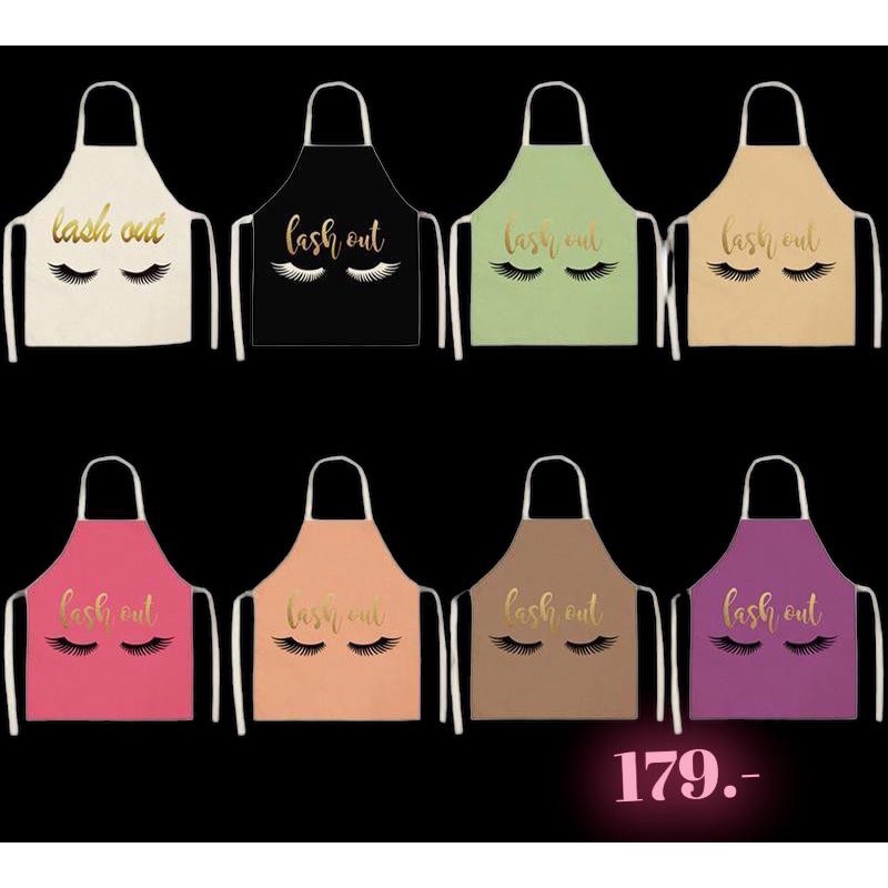 พร้อมส่งในไทย-ผ้ากันเปื้อน-อุปกรณ์สำหรับ-ต่อขนตา-ผ้าลายขนตา-เสริมความงาม